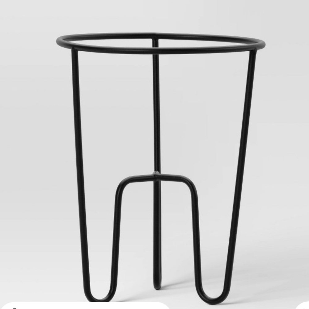 Room Essentials Black Metal Plant Stand